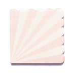 Pale Pink Striped Napkins (16 pack)