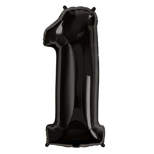 INFLATED Black Giant Number Balloon (PICKUP)