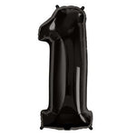 INFLATED Black Giant Number Balloon (PICKUP)