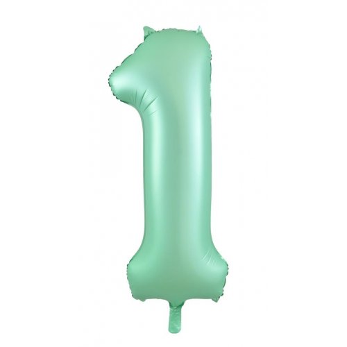 INFLATED Mint Giant Number Balloon (PICKUP)