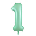 INFLATED Mint Giant Number Balloon (PICKUP)