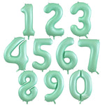 INFLATED Mint Giant Number Balloon (PICKUP)
