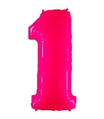 Neon Pink Giant Number Balloon