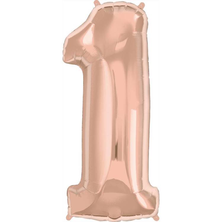 Rose Gold Giant Number Balloon