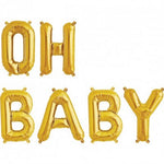 Gold 'OH BABY' Balloons