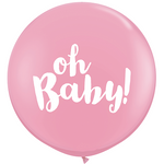 Pink Oh Baby Giant 90cm Balloon