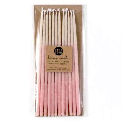 Ombre Pink Candles (12 pack)
