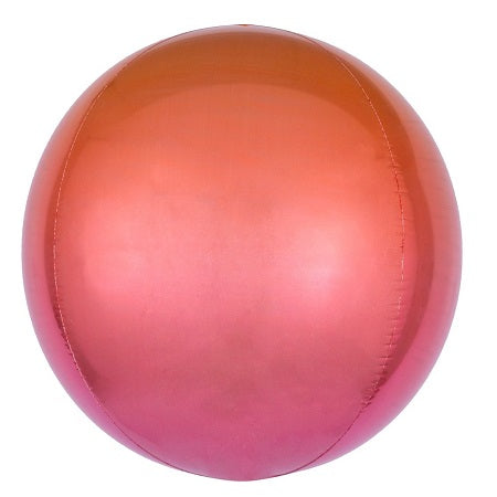 Ombre Red Orange Orbz Balloon