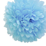 Pale Blue Tissue Pom Pom