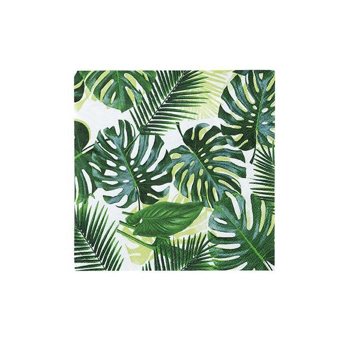 Tropical Palm Leaf Cocktail Napkins (20 pack)