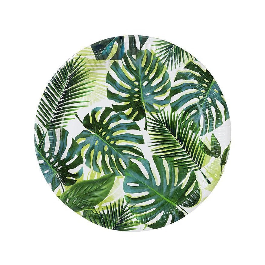 Tropical Palm Leaf Plates (8 pack)