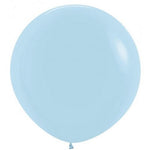Matte Pastel Blue Giant 90cm Round Balloon