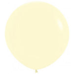 Matte Pastel Yellow Giant 90cm Round Balloon