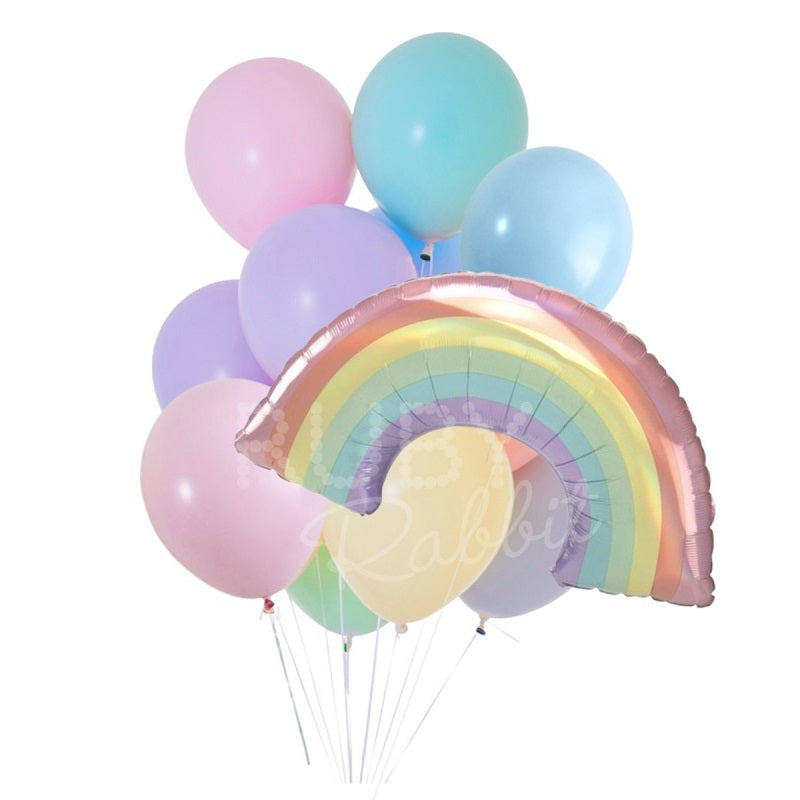Pastel Rainbow Balloon Bouquet