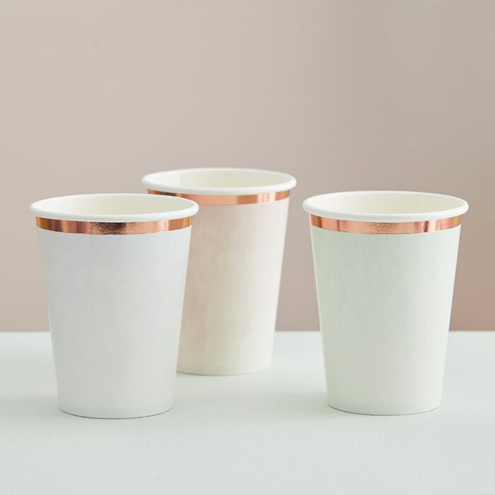 Pastel Watercolour Cups (8 pack)