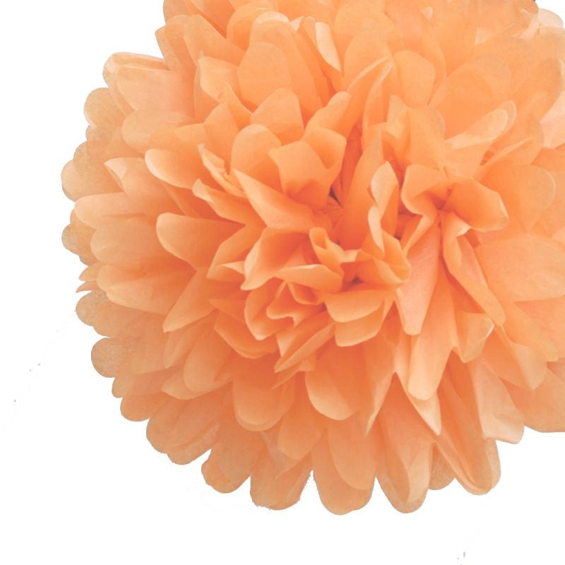 Peach Tissue Pom Pom