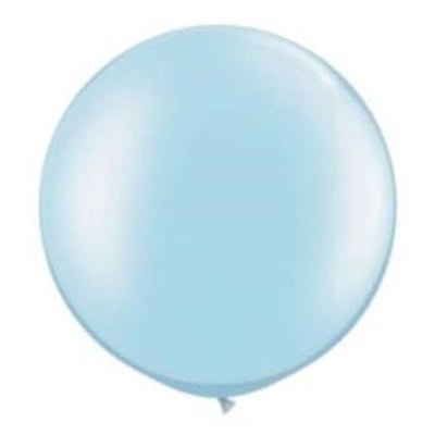 Pearl Light Blue Giant 75cm Round Balloon