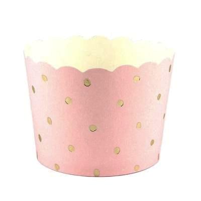 Pink & Gold Dot Baking Cups (25 pack)