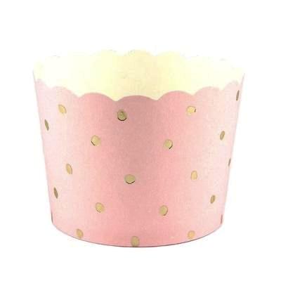 Pink & Gold Dot Baking Cups (25 pack)