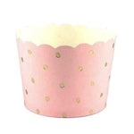 Pink & Gold Dot Baking Cups (25 pack)