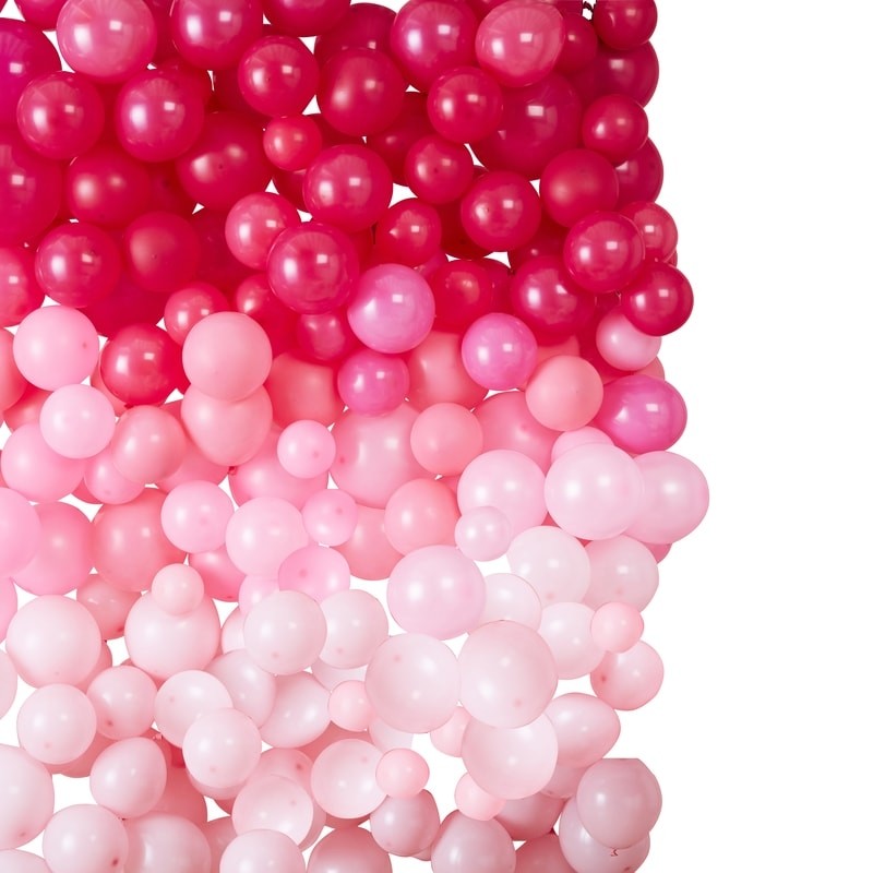Pink Ombre Balloon Wall Kit