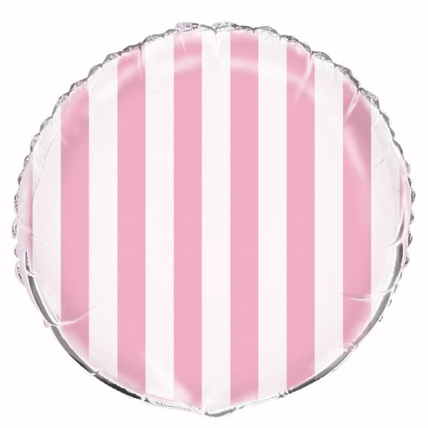 Pink & White Stripe Balloon