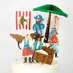 Pirates & Palm Tree Cake Toppers (7 pack)