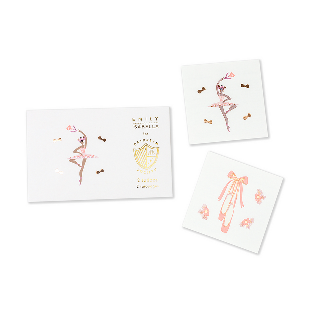 Ballerina Temporary Tattoos (2 pack)