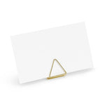 Gold Triangle Place Card Holders (10 pack)