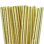 Gold Foil Straws (25 pack)