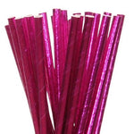 Magenta Foil Straws (25 pack)