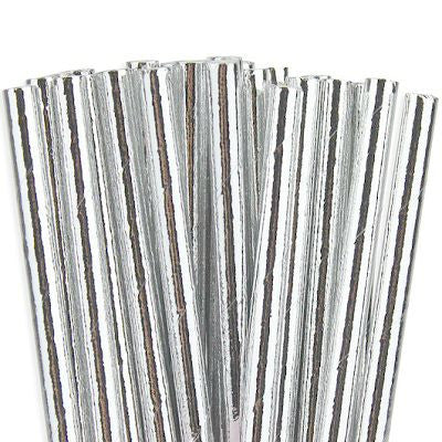 Silver Foil Straws (25 pack)