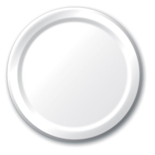 White Plates (24 bulk pack)