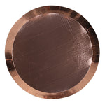 Metallic Rose Gold Dinner Plates (10 pack)