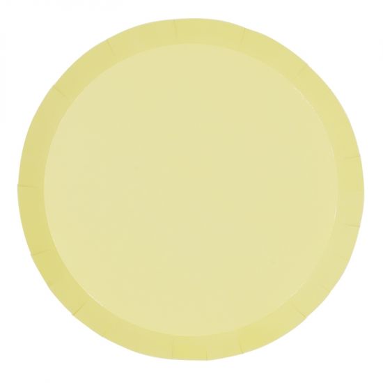 Pastel Yellow Dinner Plates (10 pack)