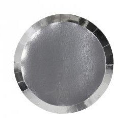 Metallic Silver Small Plates (10 pack)