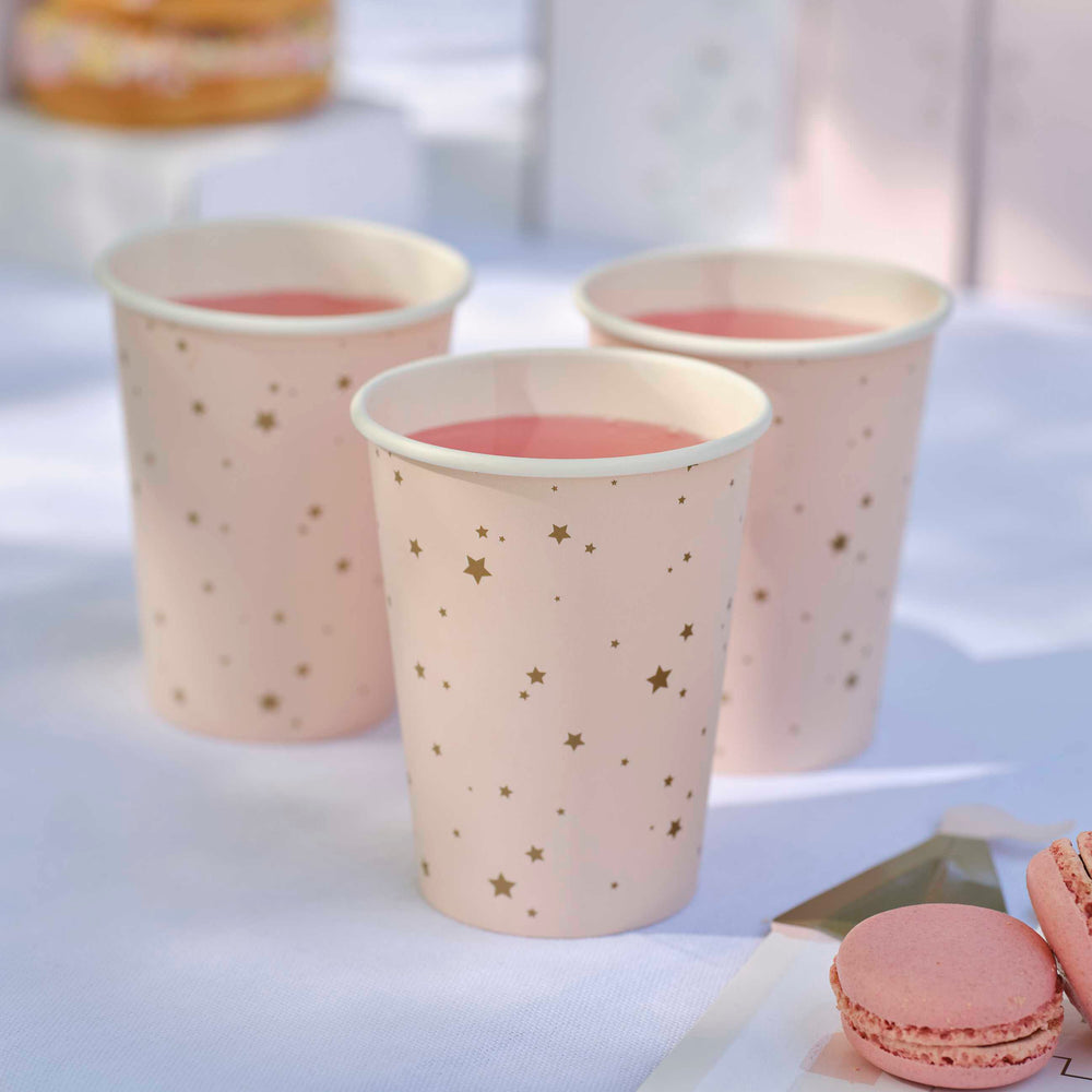 Princess Gold Star Cups (8 pack)