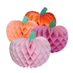 Light Pink Honeycomb Pumpkin