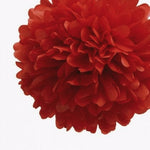 Red Tissue Pom Pom