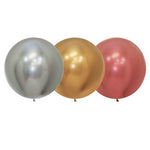 Silver Reflex 60cm Round Balloon