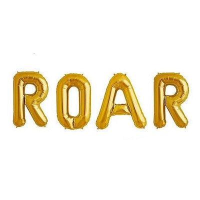 Gold 'ROAR' Balloons