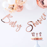 Rose Gold Baby Shower Bunting