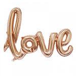 Rose Gold 'LOVE' Script Balloon