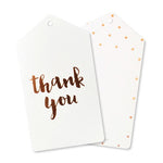 Rose Gold Thank You Tags (10 pack)