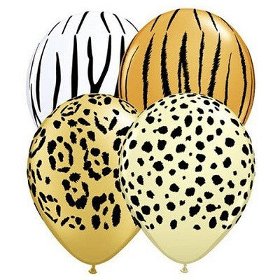 Safari Mini 12cm Balloons (5 pack)