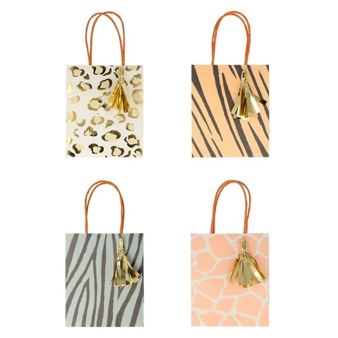 Safari Animal Print Party Bags (8 pack)