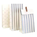 Silver Stripes & Dots Treat Bags (10 pack)