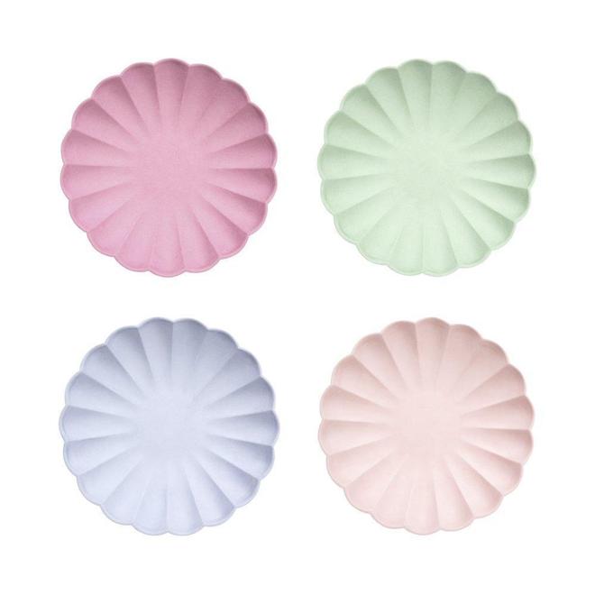 Multicolour Eco Small Plates (8 pack)