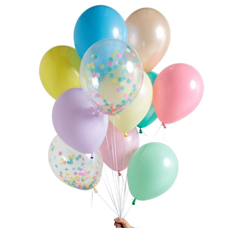 Pastel Rainbow Balloon Set (12 pack)