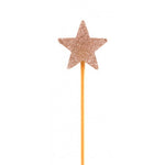 Rose Gold Glitter Star Candle